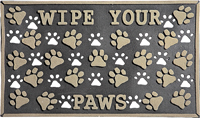 Simple Spaces 08ABSHE-55 Door Mat, Paw Imprint Surface Pattern, 30 in L, 18
