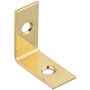 National Hardware V1875 Series N213-389 Corner Brace, 1 in L, Brass, Solid