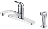 Boston Harbor 67534-1001 Kitchen Faucet, 1.8 gpm, 1-Faucet Handle, 4-Faucet