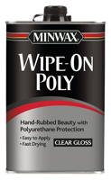 Minwax 40900000 Wipe-On Poly Paint, Gloss, Liquid, Clear, 1 pt, Can