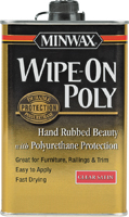 Minwax 40910000 Wipe-On Poly Paint, Liquid, Clear, 1 pt, Can