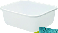 Rubbermaid 2951ARWHT Dish Pan, 11.4 qt Volume, Plastic, White