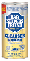 Bar Keepers Friend 11510 Cleanser and Polish, 12 oz Can, Powder, White