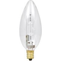 Sylvania 52552 General-Purpose Halogen Lamp, 25 W, B11, Candelabra E12