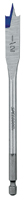 IRWIN 88808 Spade Drill Bit, Flat Flute, Hex Shank, 1/4 in Dia Shank