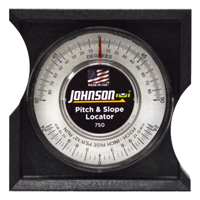 Johnson 750 Pitch and Slope Locator, 0 o 90 deg, ABS
