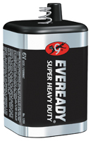 Eveready 1209 Lantern Battery, Zinc, Manganese Dioxide, 6 V Battery