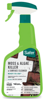 Safer 5325-6 Moss and Algae Killer; Liquid; Spray Application; 32 oz Bottle