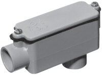 Carlon E986D-CTN Conduit Body, Gray