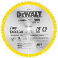 DeWALT DW3106 Saw Blade, 10 in Dia, Carbide Cutting Edge, 5/8 in Arbor,