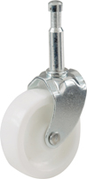 Shepherd Hardware 9053 Swivel Caster, 1-1/4 in Dia Wheel, Plastic Wheel,