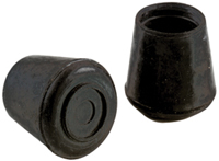 Shepherd Hardware 9125 Furniture Leg Tip, Round, Rubber, Black