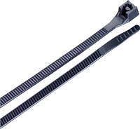 GB 46-315UVB Double Lock Cable Tie, 6/6 Nylon, Black