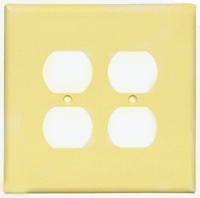 Eaton Wiring Devices 2750V-BOX Receptacle Wallplate, 5-1/4 in L, 5-5/16 in