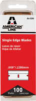 American LINE 66-0089-DIS Single Edge Blade, Two-Facet Blade, 3/4 in W