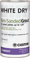 CUSTOM WDG1-6 Polymer-Modified Grout, Powder, Characteristic, White, 1 lb