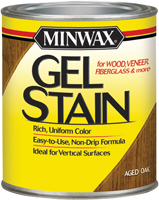 Minwax 66020000 Gel Stain, Aged Oak, Liquid, 1 qt