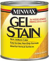 Minwax 66040000 Gel Stain; Honey Maple; Liquid; 1 qt