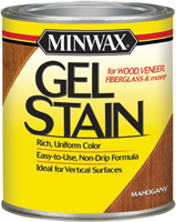 Minwax 66050000 Gel Stain, Mahogany, Liquid, 1 qt