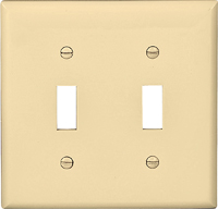 Eaton Wiring Devices 5139V-BOX Wallplate, 4-1/2 in L, 4.56 in W, 2 -Gang,