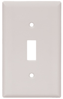 Eaton Wiring Devices 5134W Wallplate, 4-1/2 in L, 2-3/4 in W, 1 -Gang,
