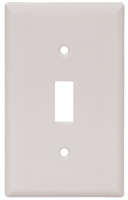 Eaton Wiring Devices 5134W Wallplate, 4-1/2 in L, 2-3/4 in W, 1 -Gang,