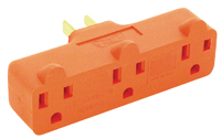 Eaton Cooper Wiring 4402RN-BOX Grounded Outlet Adapter, 15 A, 2-Pole,