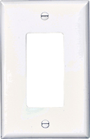 Eaton Wiring Devices PJ26W Decorative Wallplate, 1-Gang, Polycarbonate,