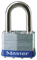 Master Lock 5UPLF Padlock, 2 in W Body, 1-1/2 in H Shackle, Steel