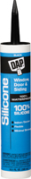 DAP 08642 Window and Door Sealant, Black, -40 to 400 deg F, 10.1 fl-oz