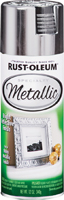 RUST-OLEUM 1915830 Metallic Spray Paint, Metallic, Silver, 11 oz, Aerosol