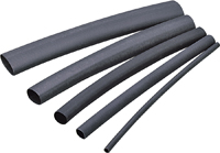 GB HST-093 Heat Shrink Tubing, 3/32 to 3/64 in Dia, 4 in L, Polyolefin,