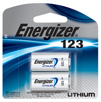 Energizer EL123AP EL123APB2 Battery, 3 V Battery, 1500 mAh, Lithium,