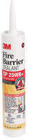 3M CP-25WB+10.1OZ Fire Barrier Sealant, Red, 40 to 122 deg F, 10.1 oz