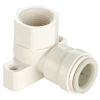 WATTS 3521-1008/P-638 Tube Elbow, 1/2 in, 90 deg Angle, Plastic, Off-White,