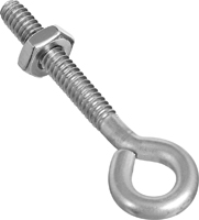 National Hardware N221-564 Eye Bolt, #10-24 Thread, 1-1/4 in L Thread, 0.28