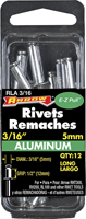 Arrow RLA3/16 Long Pop Rivet, 1/2 in L, Aluminum