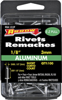 Arrow RSA1/8IP Short Pop Rivet, 1/8 in L, Aluminum