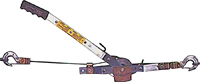 Maasdam 144S-6 Cable Puller, 1 ton Lifting, 3/16 in Dia Rope/Cable, 12 ft L