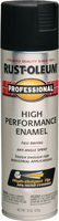 RUST-OLEUM 7578838 High Performance Enamel Spray Paint, Flat, Black, 15 oz,