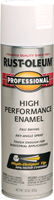 RUST-OLEUM 7590838 High Performance Enamel Spray Paint, Flat, White, 15 oz,