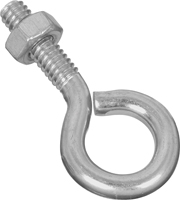 National Hardware N221-085 Eye Bolt, 1/4-20 Thread, 0.87 in L Thread, 0.56