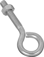 National Hardware N221-101 Eye Bolt, 1/4-20 Thread, Coarse Thread, 1-1/4 in