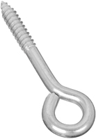 National Hardware N220-681 Lag Screw Eye, 1.62 in L Thread, 4 in OAL, 175 lb