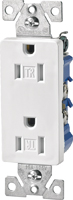 Eaton Wiring Devices TR1107W-BOX Duplex Receptacle, 2 -Pole, 15 A, 125 V,