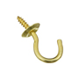 National Hardware N200-303 Cup Hook, 0.27 in Opening, 1.14 in L, Brass,