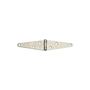 National Hardware N127-969 Strap Hinge, 1.61 in W Frame Leaf, 0.08 in Thick