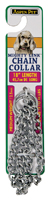 Aspenpet 82218 Dog Collar; 2.5 mm Chain; 18 in L Chain; Steel; Silver