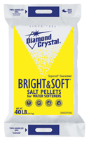 Cargill Diamond Crystal Bright & Soft 100012407 Salt Pellets, 40 lb Bag,