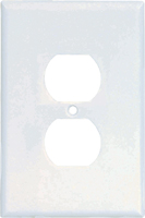 Eaton Wiring Devices 2142W-BOX Receptacle Wallplate, 5-1/4 in L, 3-1/2 in W,